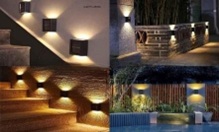 Solar Wall Light 2-Way Mini