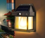 Solar Wall Light Single Bulb